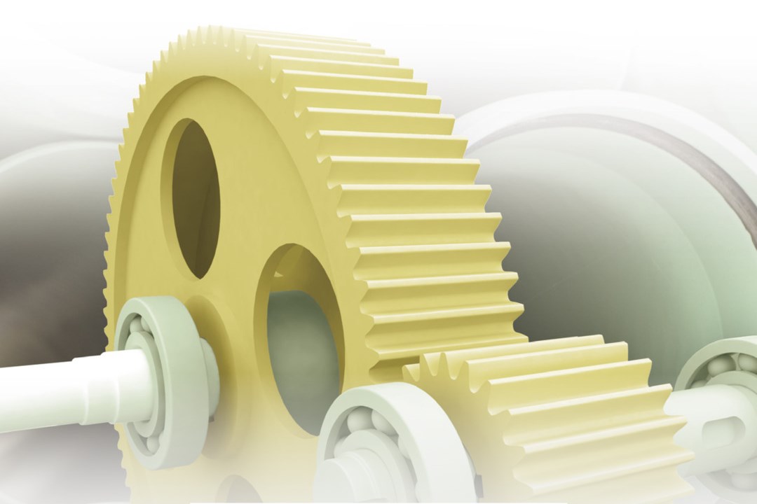 Gearwheel motif of additives for high-performance plastics with Quality Performs claim