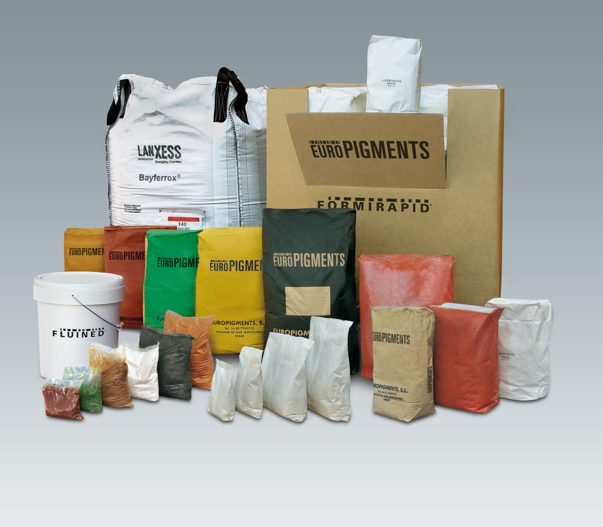 Product packaging for pigments