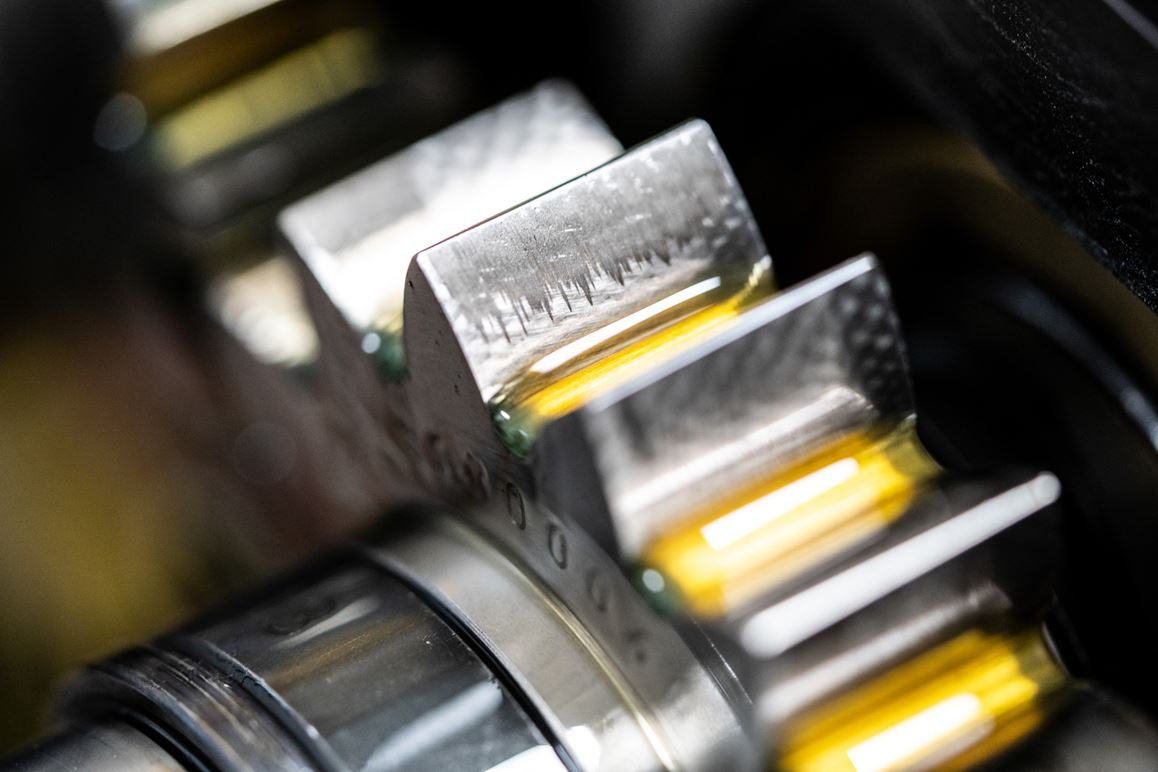 Wear on gears on gear stress test rig (FZG)