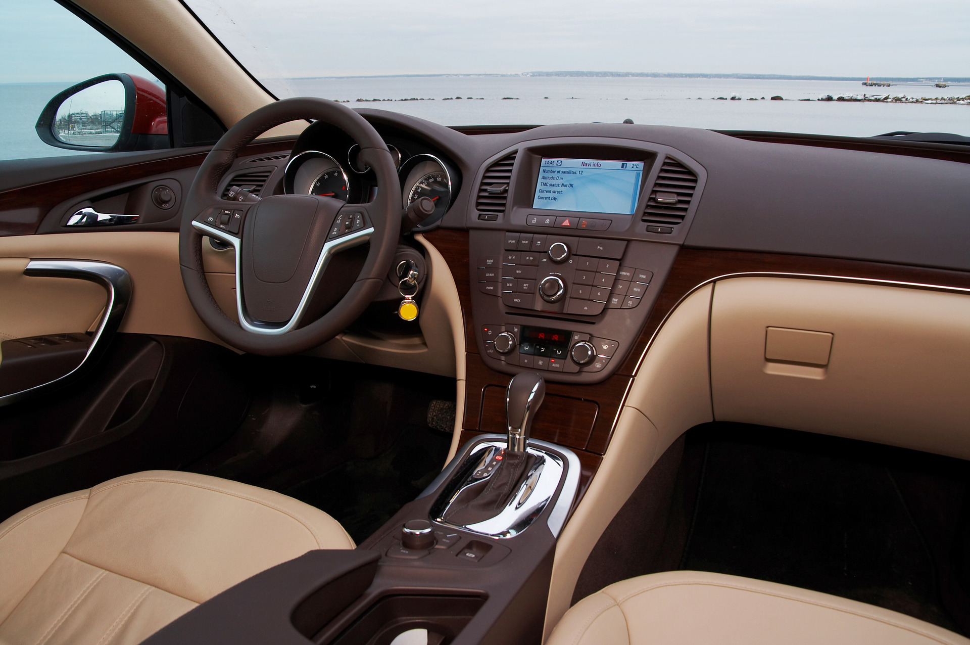 Interior of a modern luxury car