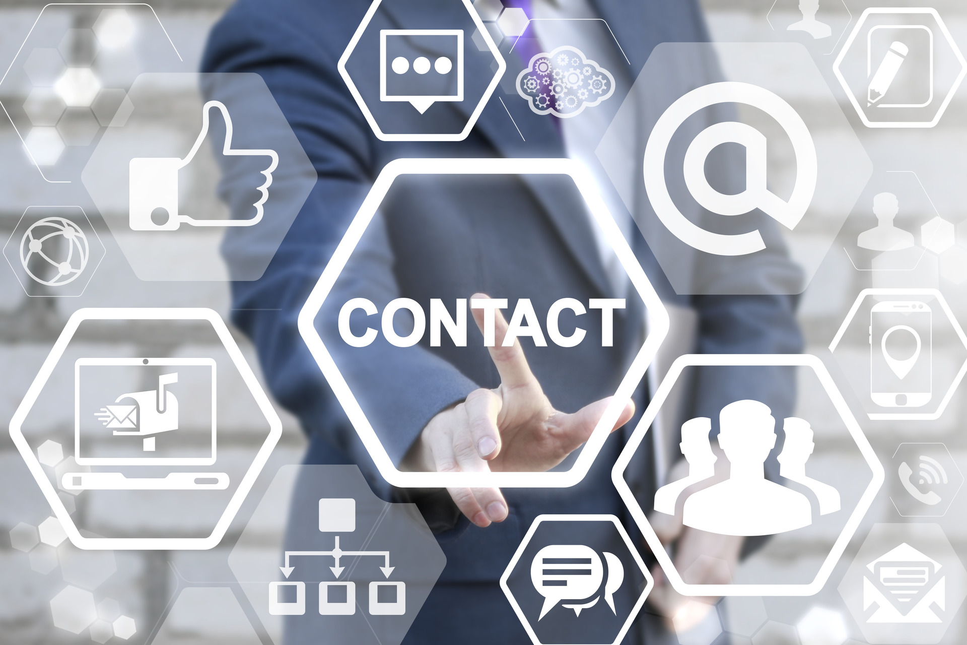 Contact Us Communication Business Concept