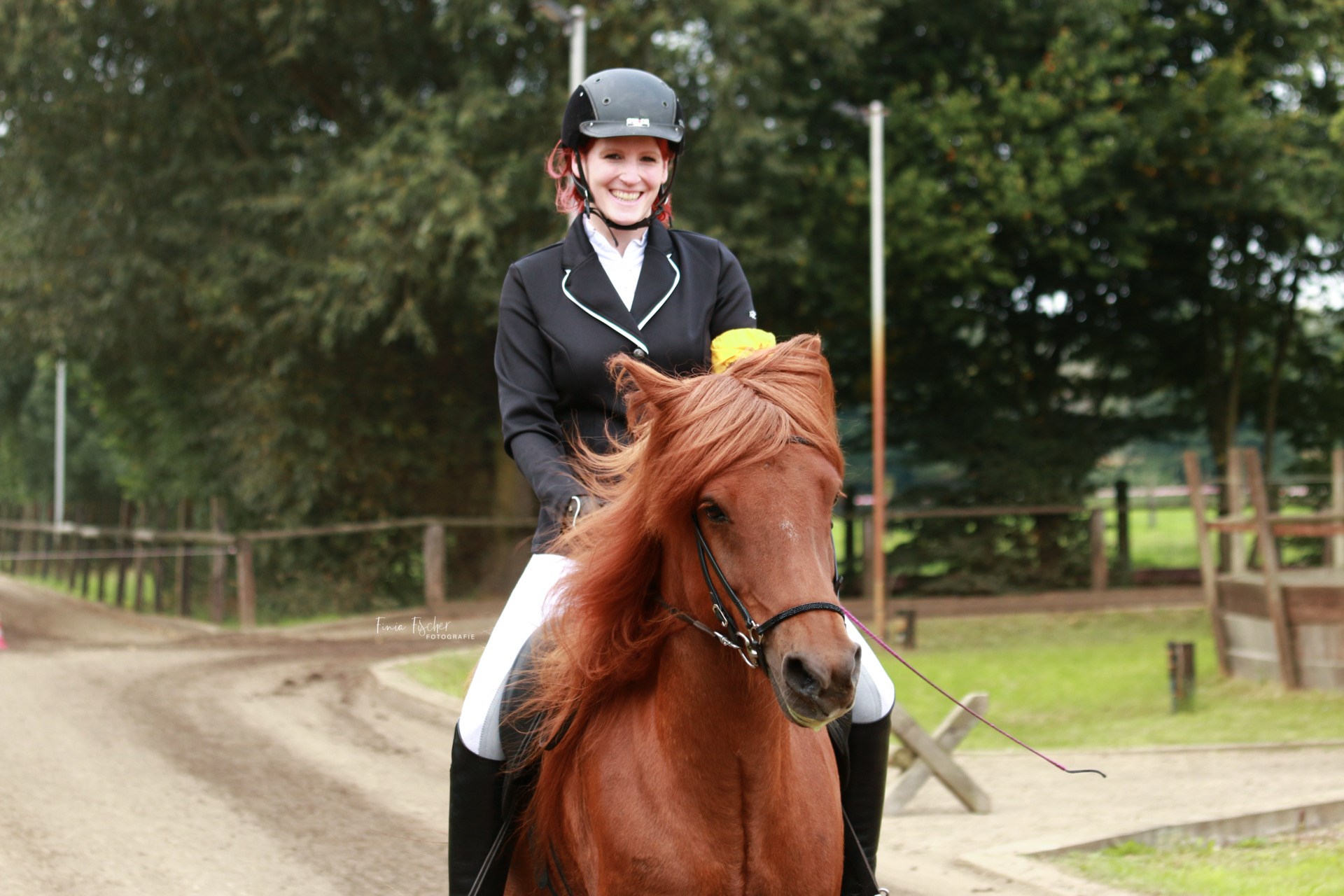 Annika van Aaken with her horse Lotus