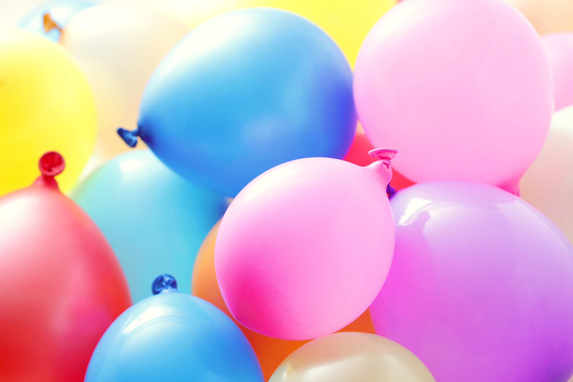 various colourful balloons