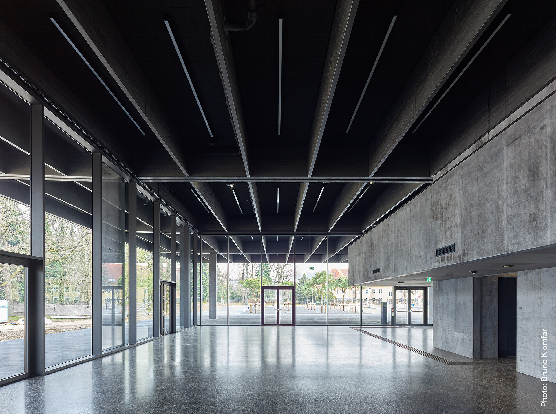 University Building - concrete colred with Bayferrox pigments