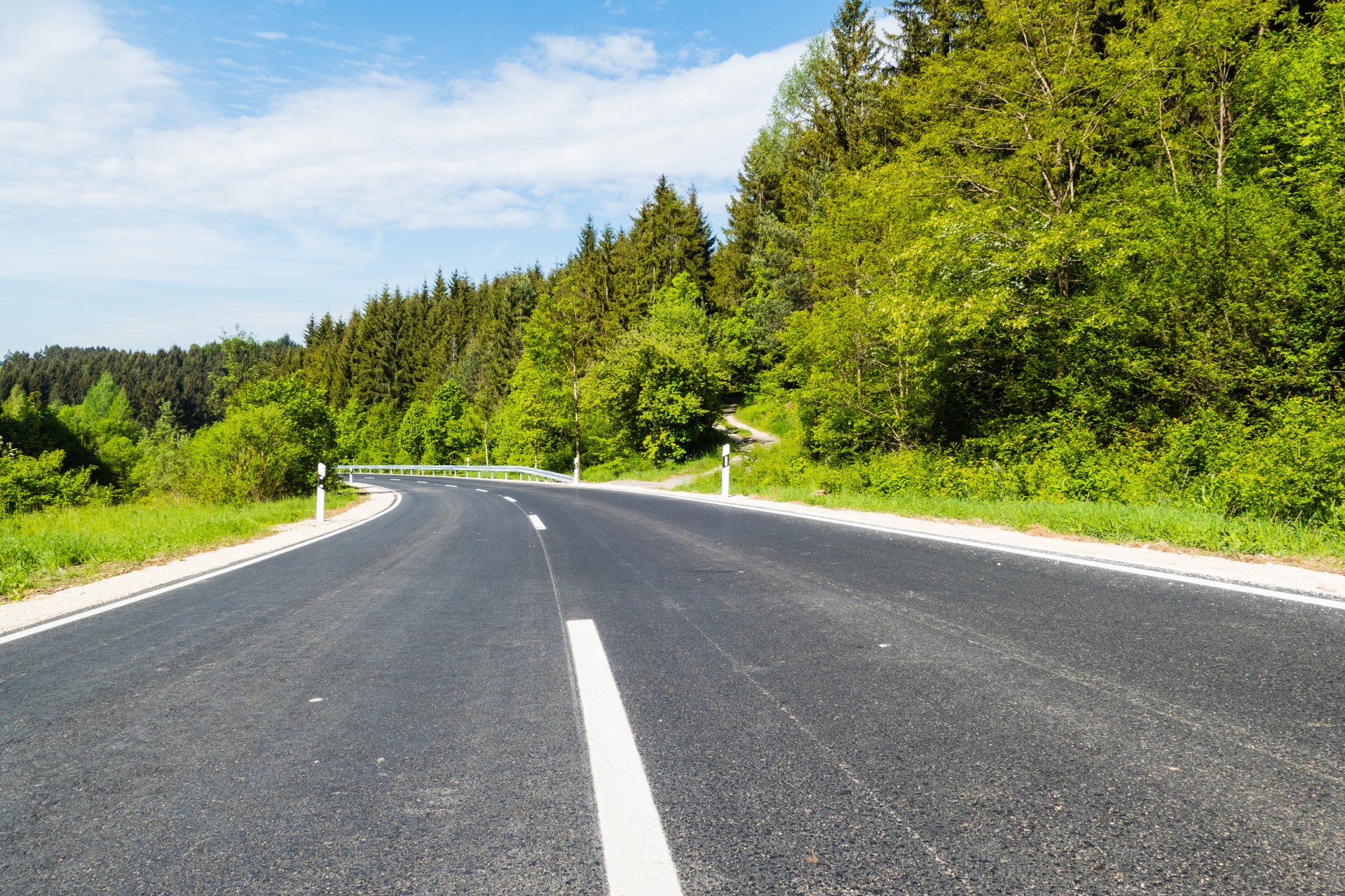 Paved road in the country