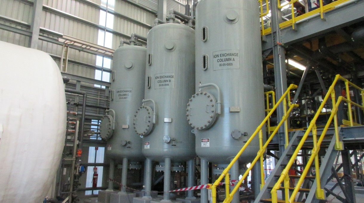 Chlor-Alkali brine purification site at Cogee Chemicals in Lytton, Australia.
