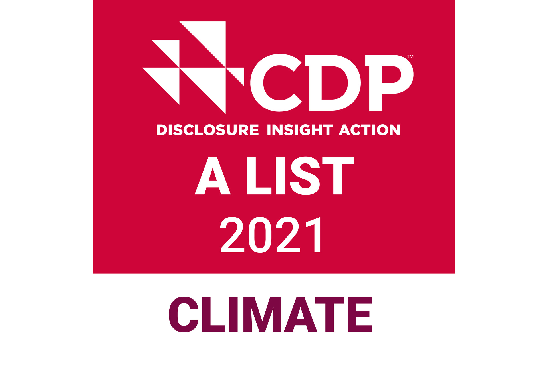 Stamp for CDP Climate A List