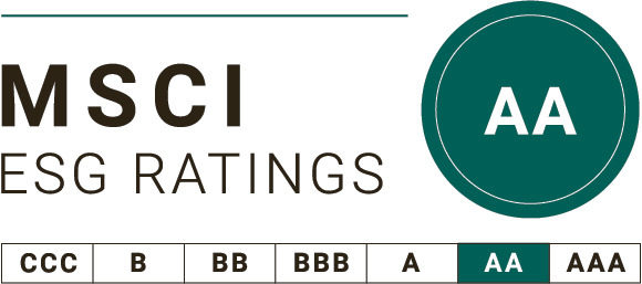 MSCI ESG Rating - AA Badge