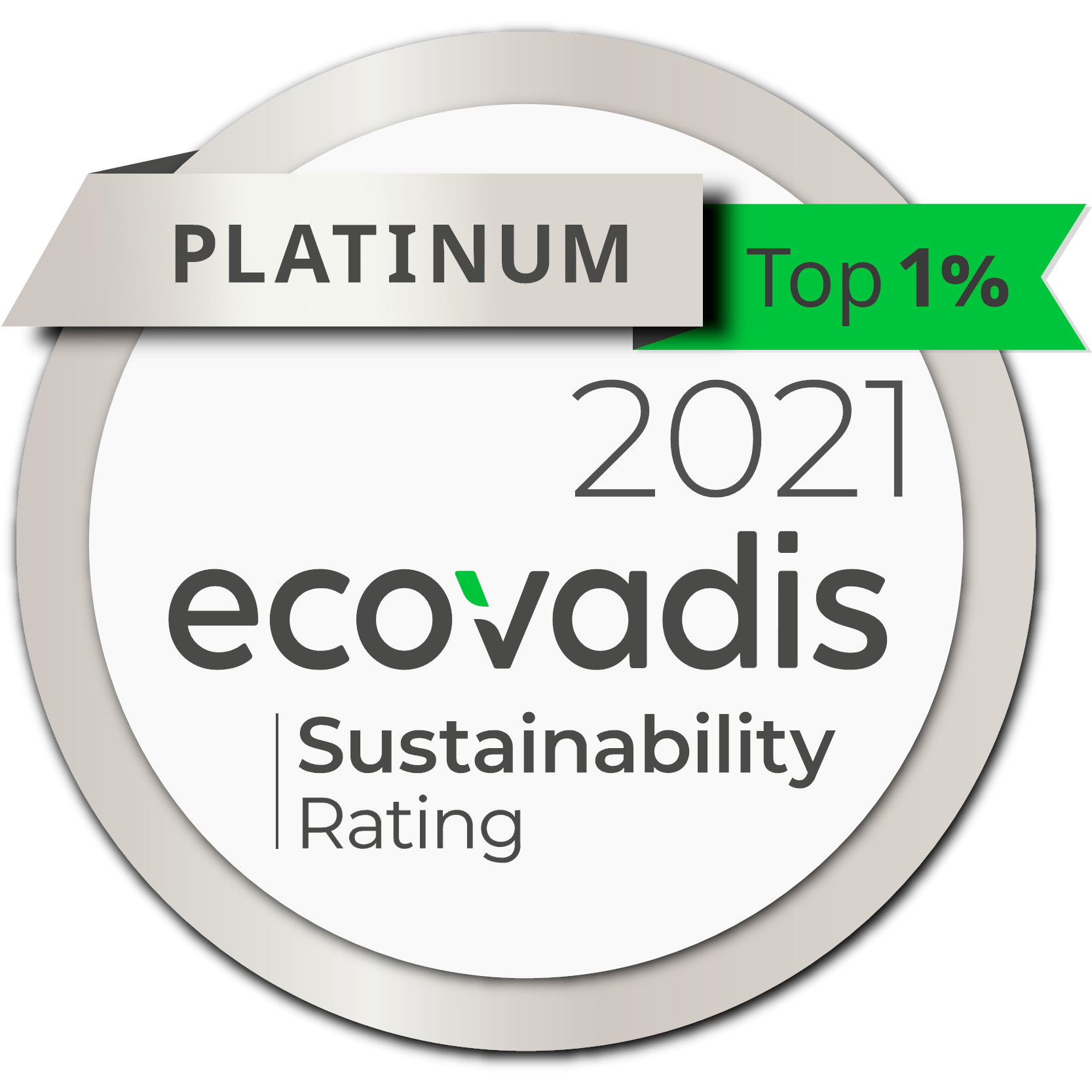 ecovadis logo for sustainability rating 2021