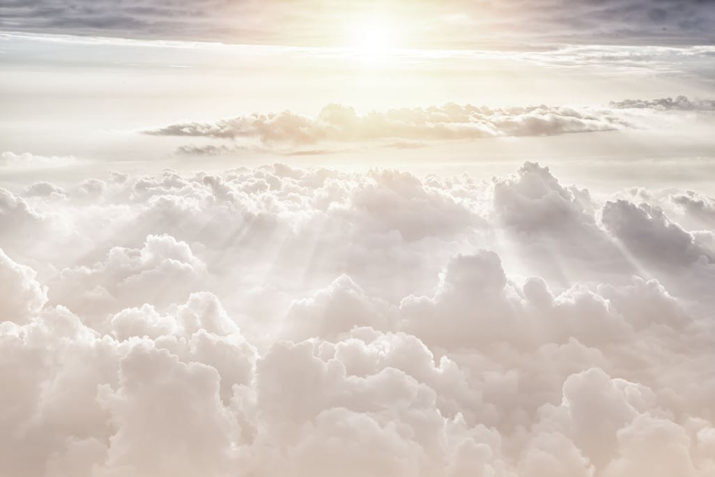 Beautiful blue sky background,