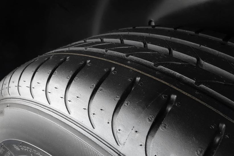 Autoteifen close-up
