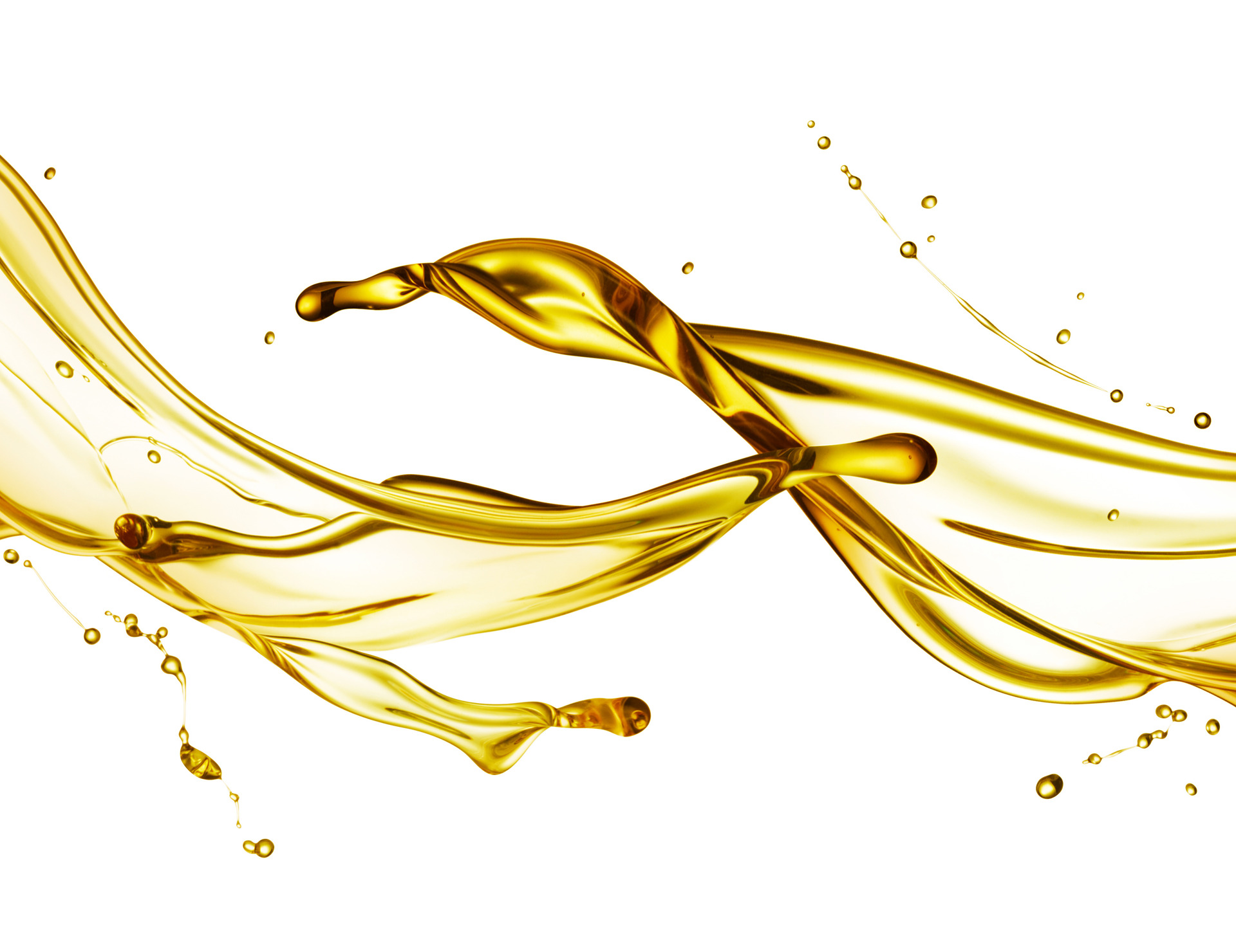 Engine oil splashing isolated on white background