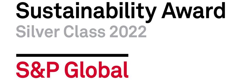 Logo of the Sustainability Award Silver Class 2022 of S&P Global