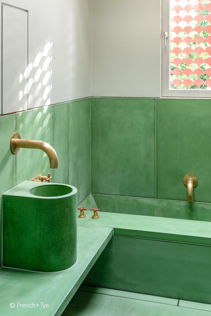 Bildmaterial Renovierung Stadthaus London unter Verwendung von eingefärbtem Beton mit Bayferrox und Colortherm Pigmenten