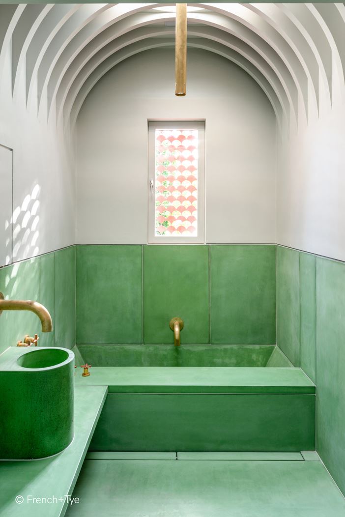 Bildmaterial Renovierung Stadthaus London unter Verwendung von eingefärbtem Beton mit Bayferrox und Colortherm Pigmenten