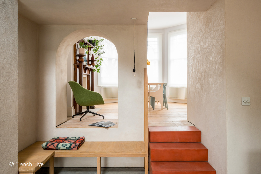 Bildmaterial Renovierung Stadthaus London unter Verwendung von eingefärbtem Beton mit Bayferrox und Colortherm Pigmenten