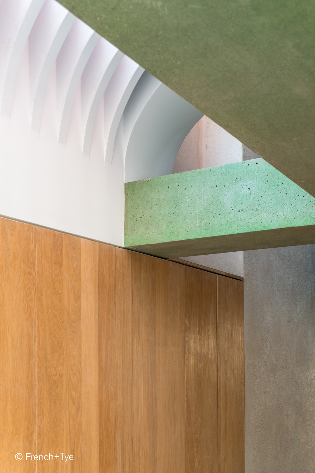 Bildmaterial Renovierung Stadthaus London unter Verwendung von eingefärbtem Beton mit Bayferrox und Colortherm Pigmenten