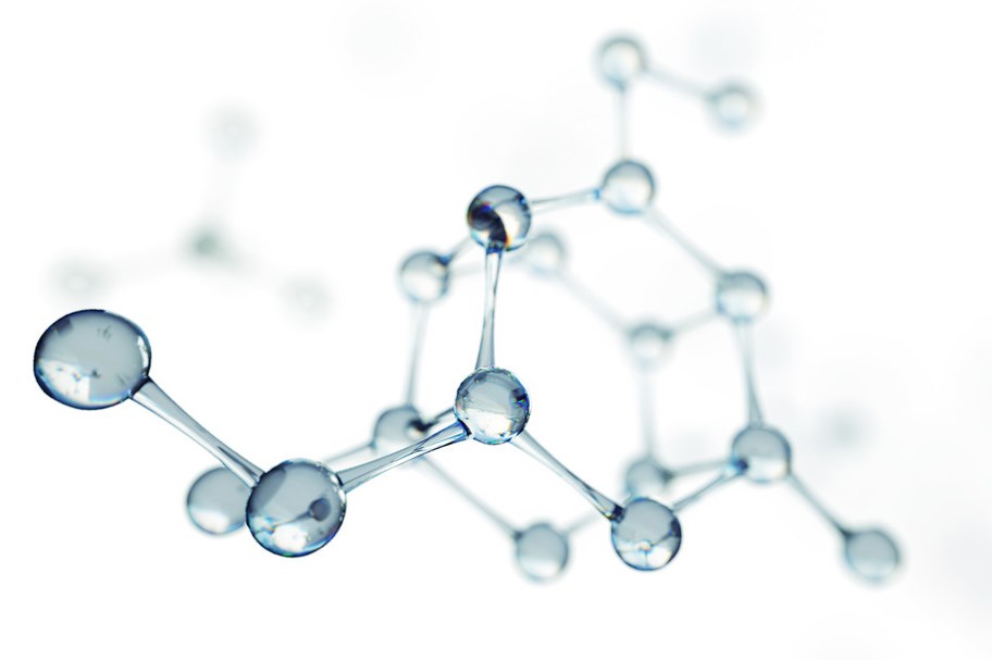 Illustration of chemical molecules
