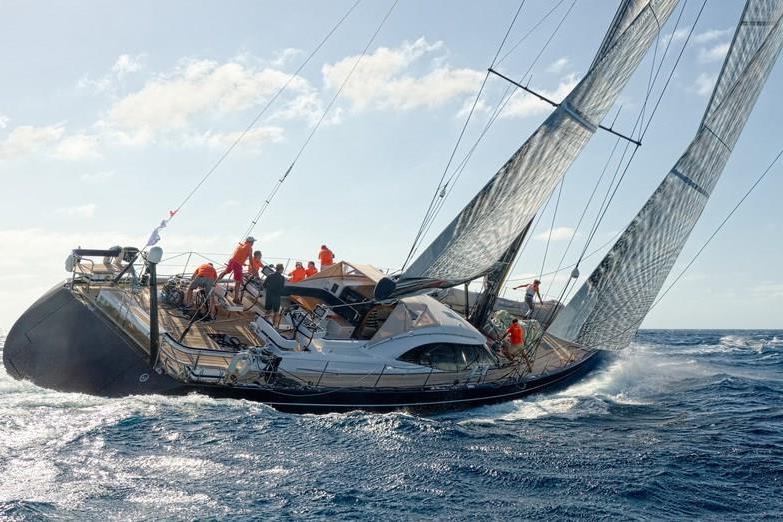 Segelschiff in Schieflagen