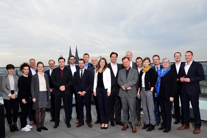 Group photo of the participants of the LANXESS Roundtable on &quot;SDG@LANXESS&quot;.