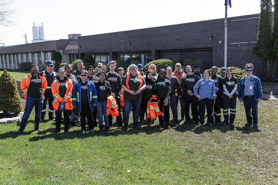 Earth Day trash clean up at the West Hill, Ontario, Canada site