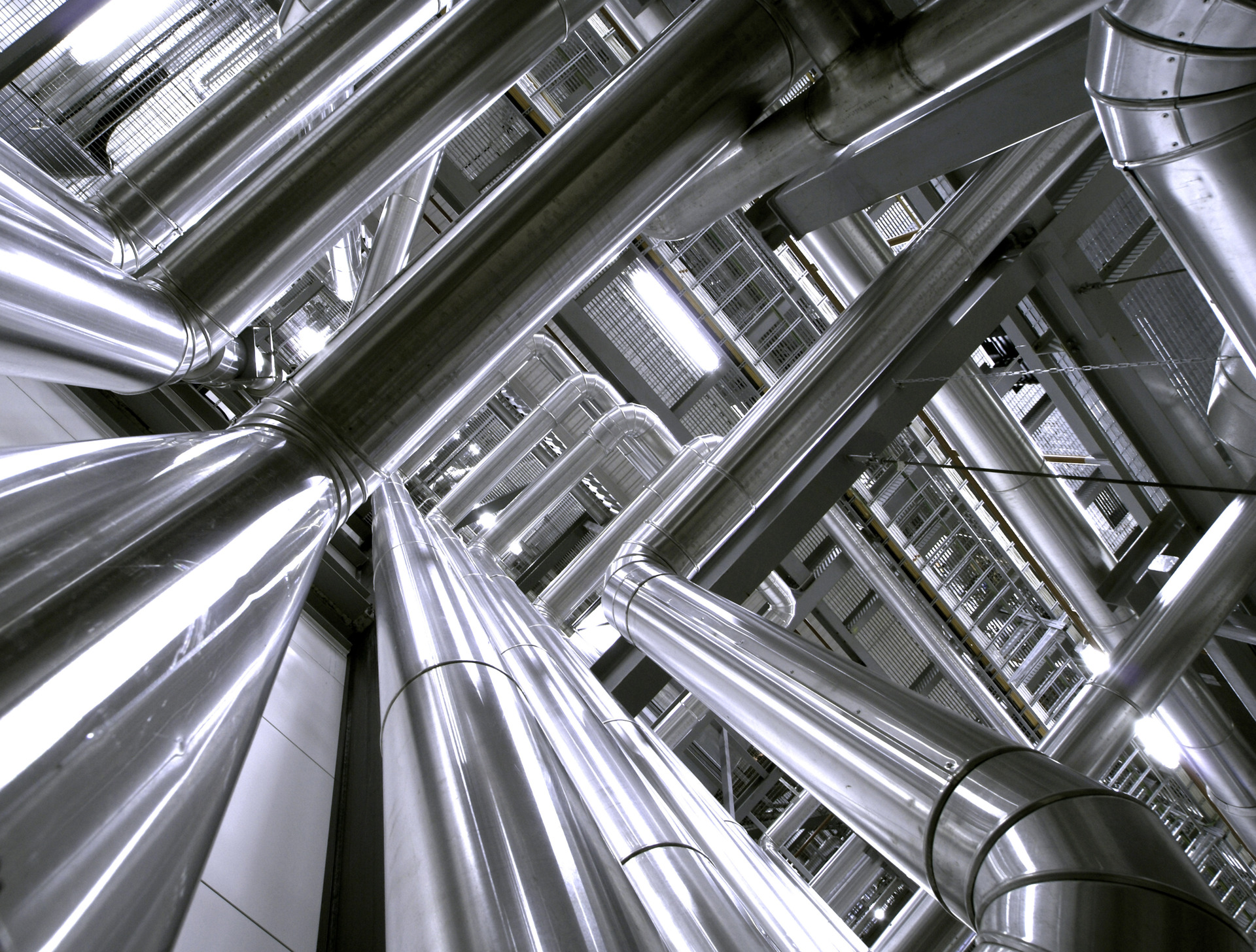 Industrial zone, Steel pipelines and equipment