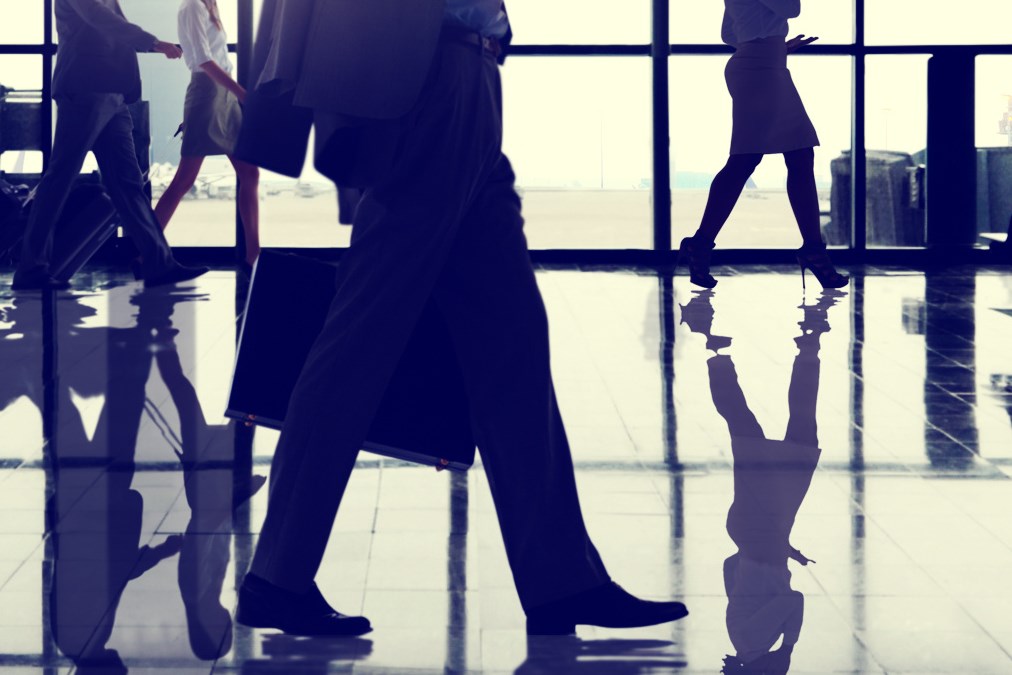 International Departtures Terminal Business Travel Transportation Flight Concept