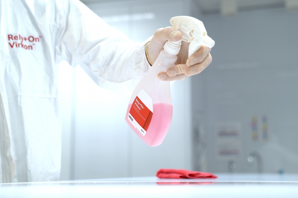 Rely+On Virkon is a disinfectant for solid surfaces. It can be used at train stations, airports, hospitals, etc. to reduce the risk of contamination, e.g. with the coronavirus.