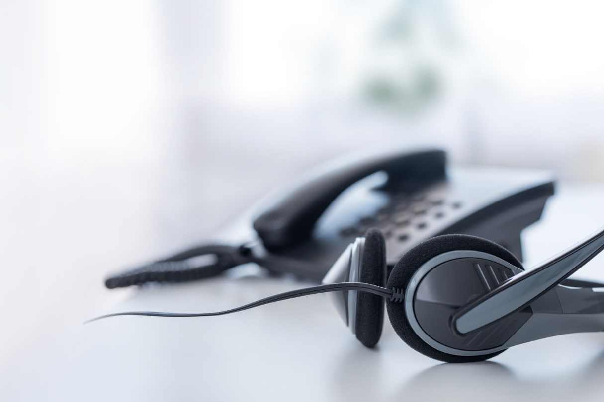 Communication support, call center and customer service help desk.