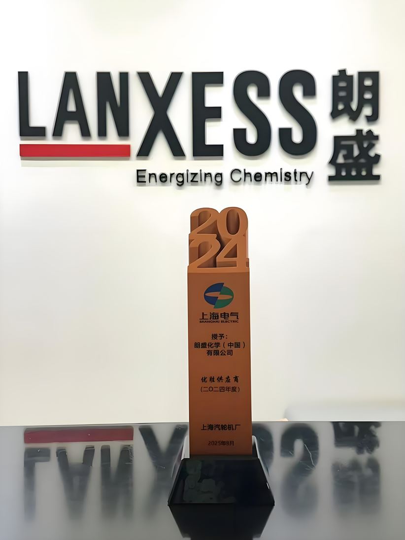 LANXESS was awarded “Outstanding Supplier” by Shanghai Electric for the year 2024.
