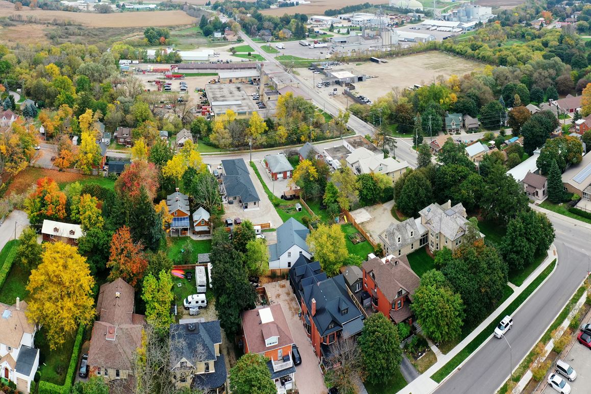 Areal View of Elmira, Canada 