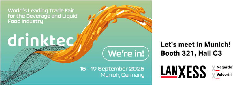 Header image for Velcorin and Nagardo Website for promotion of drinktec trade fair