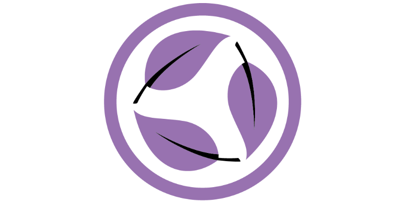 Biodegradable purple icon