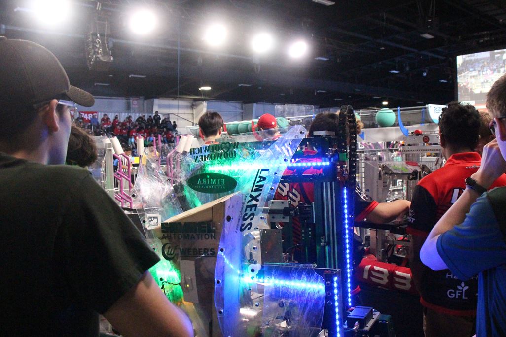 A robotics competition where a team of students sponsored by LANXESS took part in and presented their built robot. 