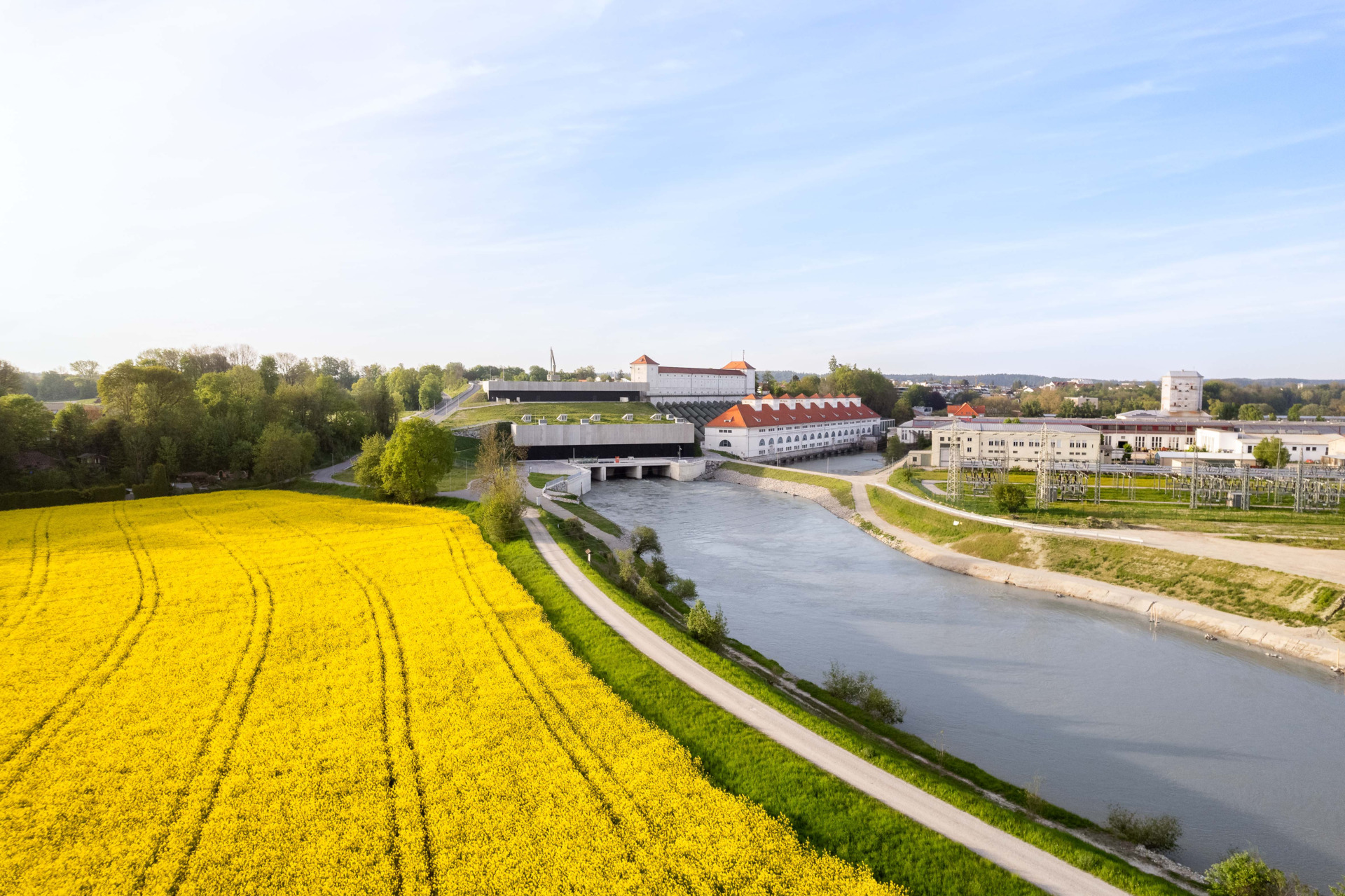 VERBUND hydropower plant in Toeging, Germany