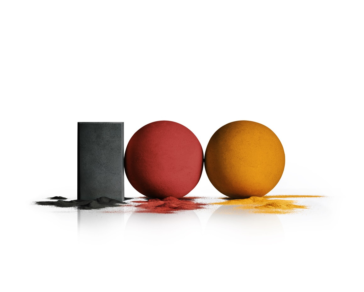 Anniversary Motif 100 Years iron Oxide Pigments